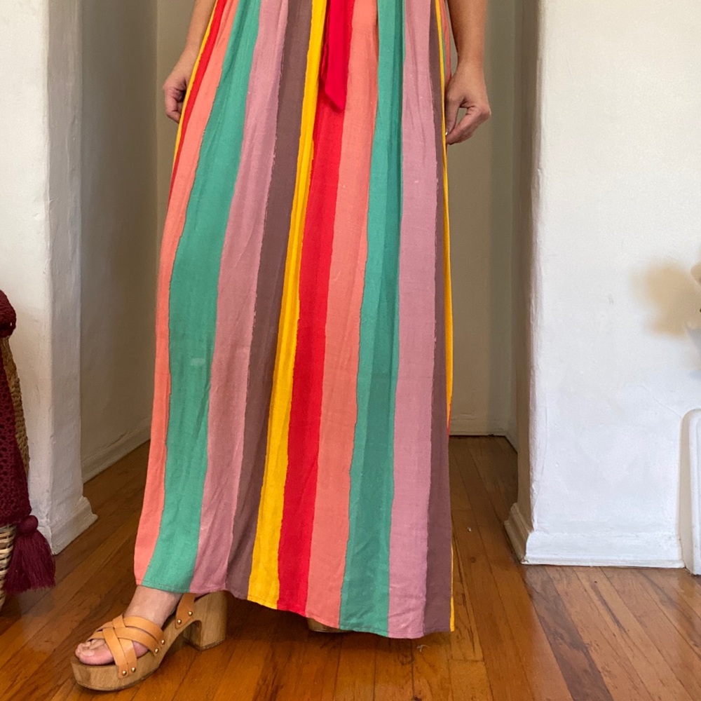Multi Color Maxi With Red Bow - image 2